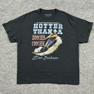 Alan Jackson T-Shirt Mens Size XL Black Country Music Chattahoochee Graphic Tee